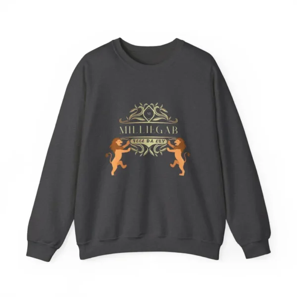 FEEL DA LUV Sweatshirt, Lion Crewneck for Men and Women, Gift for Animal Lovers, Cozy Winter Pullover, Unisex Lions Print Top, Warm - Image 5