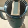 Stanley Dupes LoveShack fancy Quencher Inspired Tumbler 40oz, H2O tumbler without logo Gift with a straw and a box - Image 4