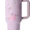 Stanley Dupes LoveShack fancy Quencher Inspired Tumbler 40oz, H2O tumbler without logo Gift with a straw and a box - Image 5