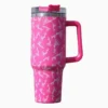 Cherry Blossom Floral pattern/Barbie girl/Rose Red/insulated Tumbler 40oz, H2O Gift with a straw and a box/gift for her - Image 5