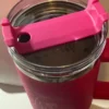 Cherry Blossom Floral pattern/Barbie girl/Rose Red/insulated Tumbler 40oz, H2O Gift with a straw and a box/gift for her - Image 2