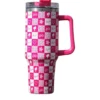 Cherry Blossom Floral pattern/Barbie girl/Rose Red/insulated Tumbler 40oz, H2O Gift with a straw and a box/gift for her - Image 6